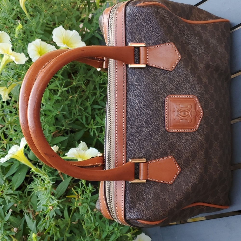 Authentic Celine MACADAM BOSTON BAG